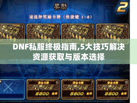 DNF私服终极指南,5大技巧解决资源获取与版本选择 DNF私服终极指南,5大技巧解决资源获取与版本选择