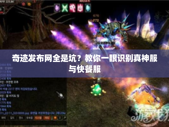 奇迹发布网全是坑？教你一眼识别真神服与快餐服