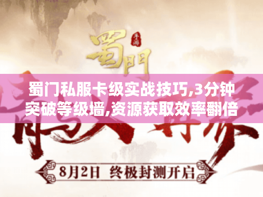 蜀门私服卡级实战技巧,3分钟突破等级墙,资源获取效率翻倍