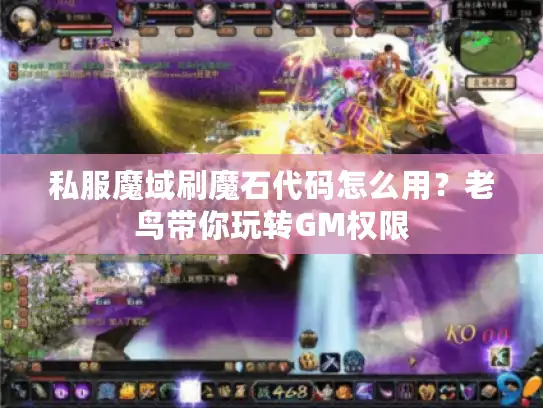 私服魔域刷魔石代码怎么用？老鸟带你玩转GM权限