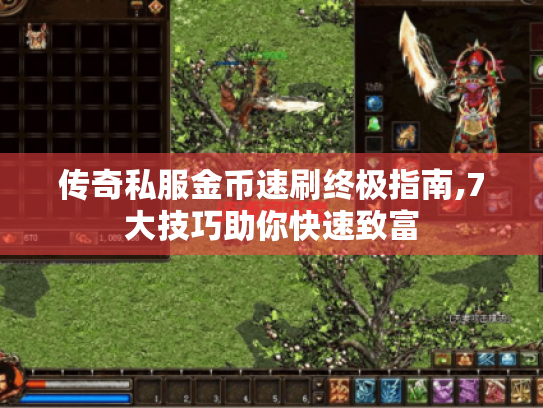 传奇私服金币速刷终极指南,7大技巧助你快速致富 传奇私服金币速刷终极指南,7大技巧助你快速致富