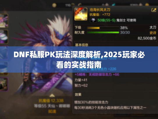 DNF私服PK玩法深度解析,2025玩家必看的实战指南 DNF私服PK玩法深度解析,2025玩家必看的实战指南