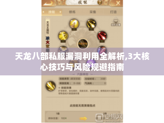 天龙八部私服漏洞利用全解析,3大核心技巧与风险规避指南 天龙八部私服漏洞利用全解析,3大核心技巧与风险规避指南