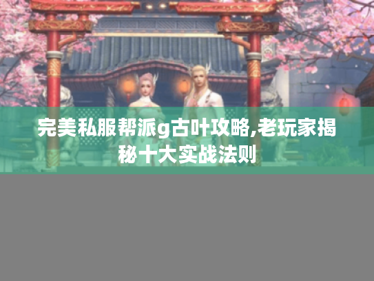 完美私服帮派g古叶攻略,老玩家揭秘十大实战法则 完美私服帮派g古叶攻略,老玩家揭秘十大实战法则