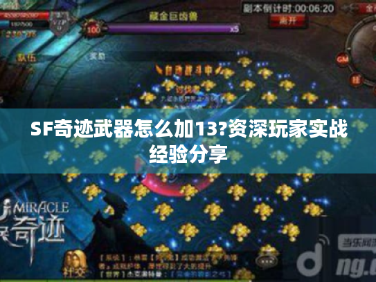 SF奇迹武器怎么加13?资深玩家实战经验分享 SF奇迹武器怎么加13?资深玩家实战经验分享