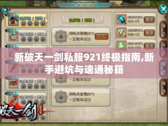 新破天一剑私服921终极指南,新手避坑与速通秘籍 新破天一剑私服921终极指南,新手避坑与速通秘籍