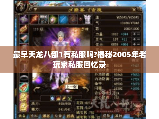 最早天龙八部1有私服吗?揭秘2005年老玩家私服回忆录 最早天龙八部1有私服吗?揭秘2005年老玩家私服回忆录