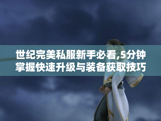 世纪完美私服新手必看,5分钟掌握快速升级与装备获取技巧