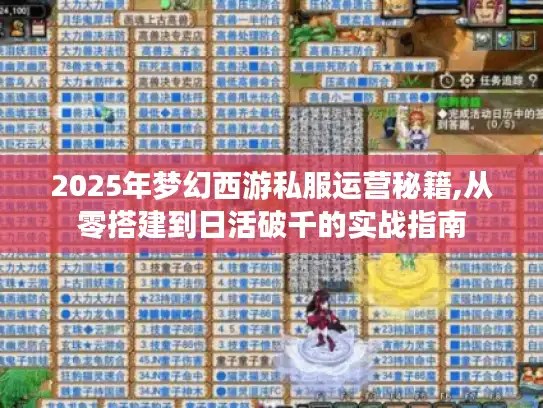 2025年梦幻西游私服运营秘籍,从零搭建到日活破千的实战指南