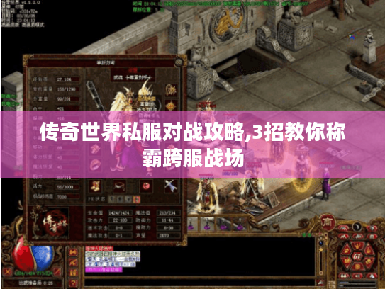 传奇世界私服对战攻略,3招教你称霸跨服战场 传奇世界私服对战攻略,3招教你称霸跨服战场