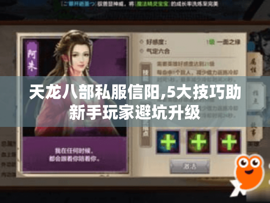 天龙八部私服信阳,5大技巧助新手玩家避坑升级