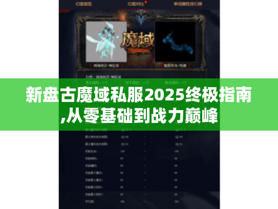 新盘古魔域私服2025终极指南,从零基础到战力巅峰