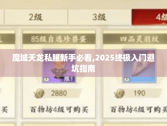 魔域天龙私服新手必看,2025终极入门避坑指南 魔域天龙私服新手必看,2025终极入门避坑指南