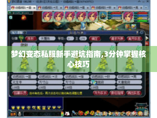 梦幻变态私服新手避坑指南,3分钟掌握核心技巧 梦幻变态私服新手避坑指南,3分钟掌握核心技巧