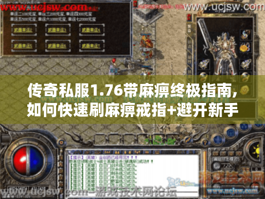 传奇私服1.76带麻痹终极指南,如何快速刷麻痹戒指+避开新手误区