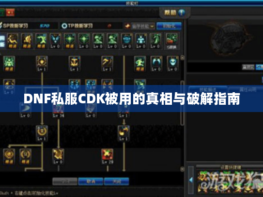 DNF私服CDK被用的真相与破解指南 DNF私服CDK被用的真相与破解指南