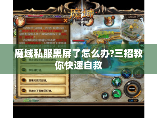 魔域私服黑屏了怎么办?三招教你快速自救 魔域私服黑屏了怎么办?三招教你快速自救
