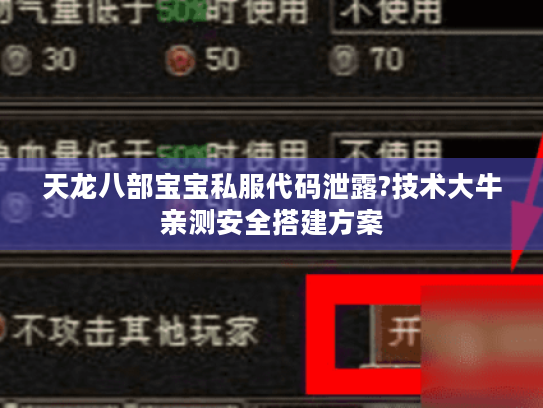 天龙八部宝宝私服代码泄露?技术大牛亲测安全搭建方案 天龙八部宝宝私服代码泄露?技术大牛亲测安全搭建方案