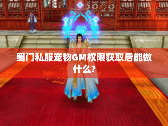蜀门私服宠物GM权限获取后能做什么?