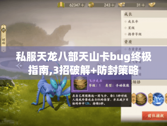 私服天龙八部天山卡bug终极指南,3招破解+防封策略 私服天龙八部天山卡bug终极指南,3招破解+防封策略