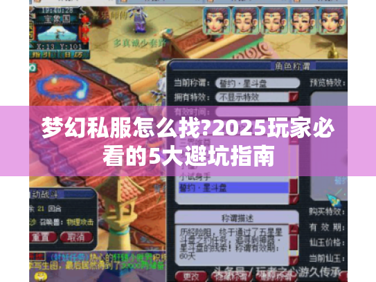 梦幻私服怎么找?2025玩家必看的5大避坑指南