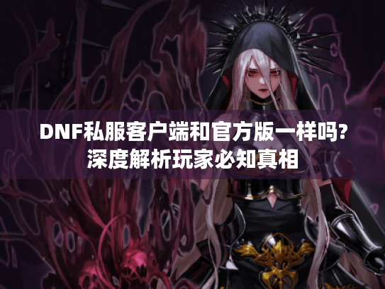 DNF私服客户端和官方版一样吗?深度解析玩家必知真相