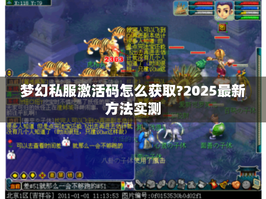 梦幻私服激活码怎么获取?2025最新方法实测 梦幻私服激活码怎么获取?2025最新方法实测