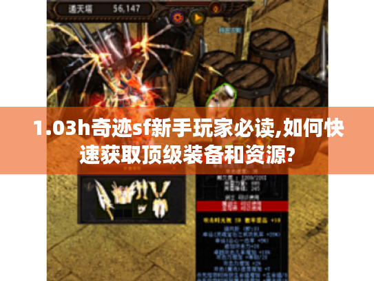 1.03h奇迹sf新手玩家必读,如何快速获取顶级装备和资源? 1.03h奇迹sf新手玩家必读,如何快速获取顶级装备和资源?