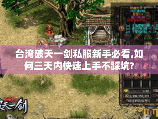 台湾破天一剑私服新手必看,如何三天内快速上手不踩坑?