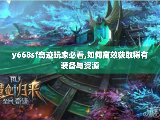 y668sf奇迹玩家必看,如何高效获取稀有装备与资源
