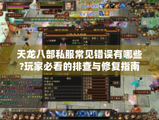 天龙八部私服常见错误有哪些?玩家必看的排查与修复指南