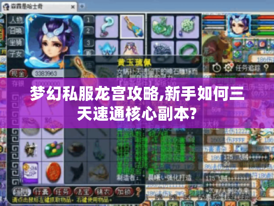 梦幻私服龙宫攻略,新手如何三天速通核心副本? 梦幻私服龙宫攻略,新手如何三天速通核心副本?