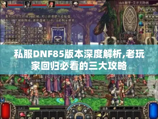 私服DNF85版本深度解析,老玩家回归必看的三大攻略