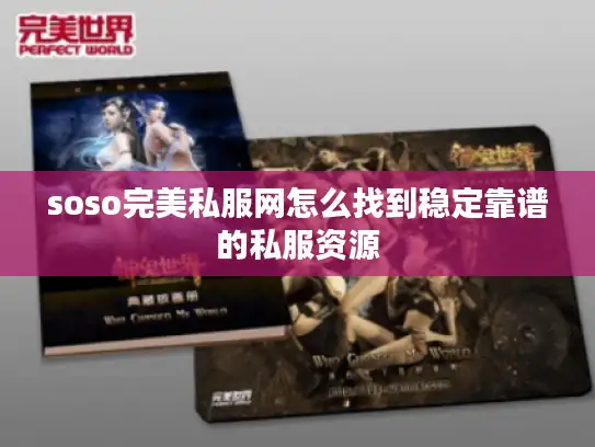 soso完美私服网怎么找到稳定靠谱的私服资源