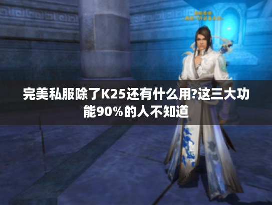 完美私服除了K25还有什么用?这三大功能90%的人不知道 完美私服除了K25还有什么用?这三大功能90%的人不知道