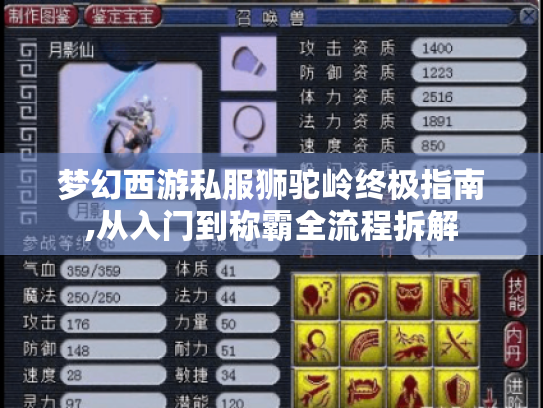 梦幻西游私服狮驼岭终极指南,从入门到称霸全流程拆解 梦幻西游私服狮驼岭终极指南,从入门到称霸全流程拆解