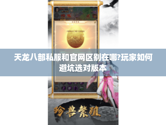 天龙八部私服和官网区别在哪?玩家如何避坑选对版本