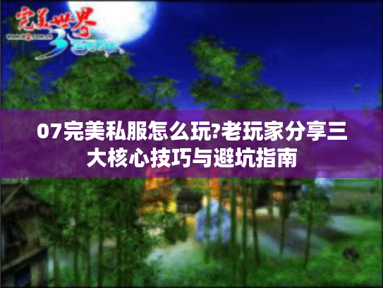 07完美私服怎么玩?老玩家分享三大核心技巧与避坑指南