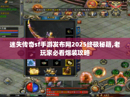 迷失传奇sf手游发布网2025终极秘籍,老玩家必看爆装攻略