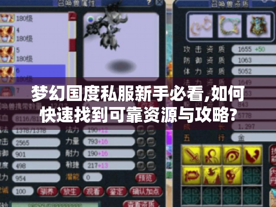 梦幻国度私服新手必看,如何快速找到可靠资源与攻略? 梦幻国度私服新手必看,如何快速找到可靠资源与攻略?