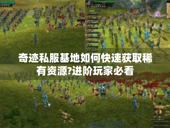 奇迹私服基地如何快速获取稀有资源?进阶玩家必看