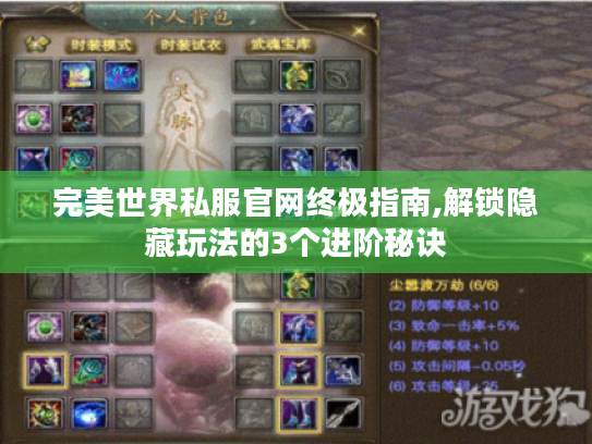 完美世界私服官网终极指南,解锁隐藏玩法的3个进阶秘诀 完美世界私服官网终极指南,解锁隐藏玩法的3个进阶秘诀