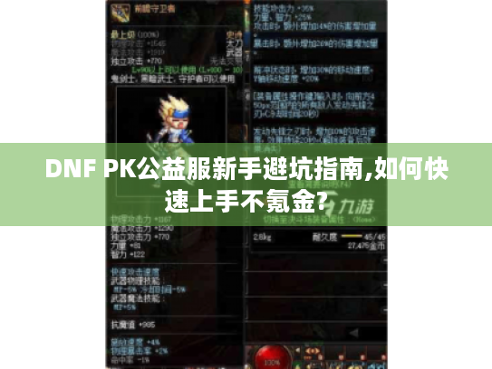 DNF PK公益服新手避坑指南,如何快速上手不氪金?