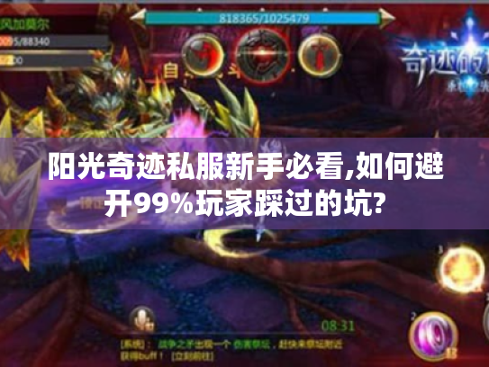 阳光奇迹私服新手必看,如何避开99%玩家踩过的坑?