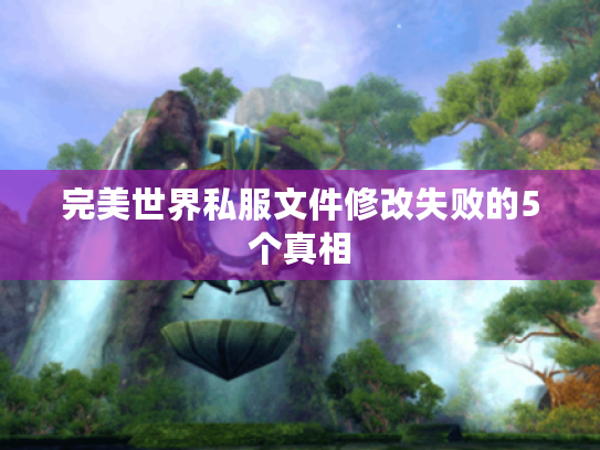 完美世界私服文件修改失败的5个真相 完美世界私服文件修改失败的5个真相