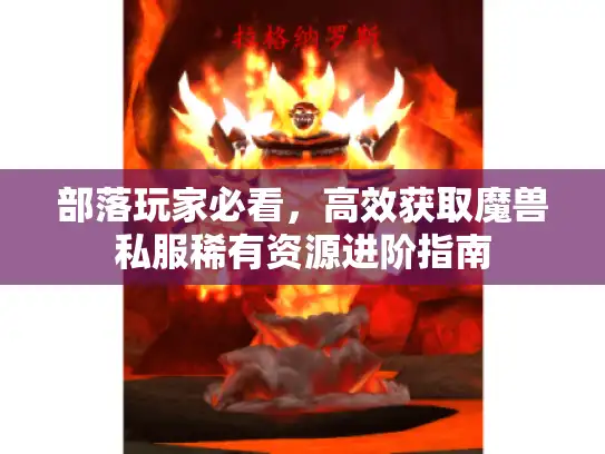 部落玩家必看，高效获取魔兽私服稀有资源进阶指南