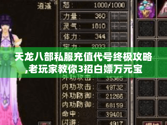 天龙八部私服充值代号终极攻略,老玩家教你3招白嫖万元宝 天龙八部私服充值代号终极攻略,老玩家教你3招白嫖万元宝