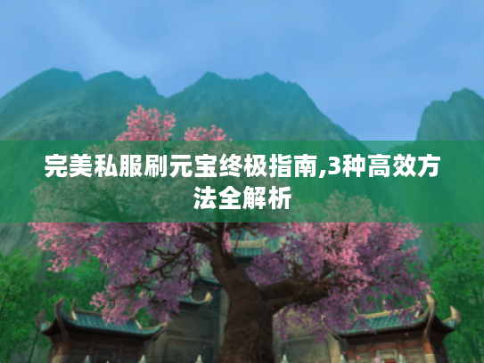 完美私服刷元宝终极指南,3种高效方法全解析 完美私服刷元宝终极指南,3种高效方法全解析