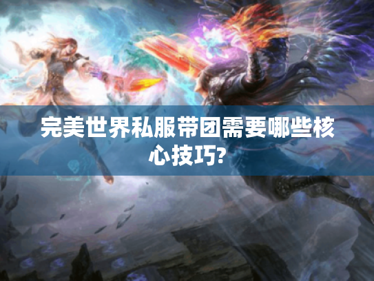 完美世界私服带团需要哪些核心技巧? 完美世界私服带团需要哪些核心技巧?