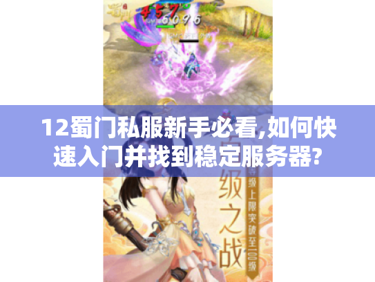 12蜀门私服新手必看,如何快速入门并找到稳定服务器? 12蜀门私服新手必看,如何快速入门并找到稳定服务器?